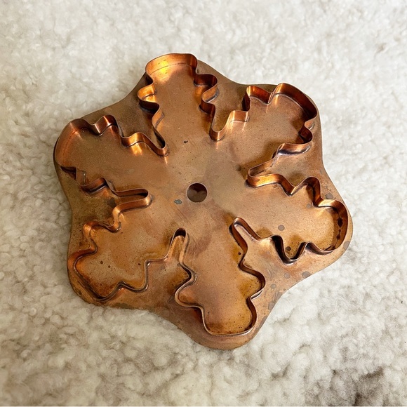 Vintage Martha By Mail Copper Snow Crystal Cookie Cutter Snow Flake Large - Picture 1 of 3
